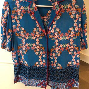 Sandro Paris, silk blouse, size 0